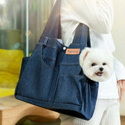 Casual Denim Pet Crossbody Bag