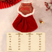 Warm Festive Pet New Year Dress
