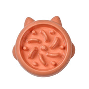 Oblique-Mouth Ceramic Pet Bowl (Slow Feeder)