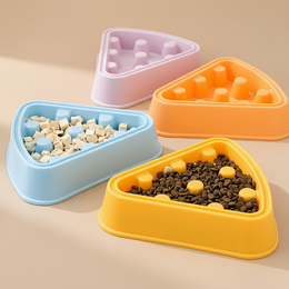 Pizza-Shaped Pet Slow Food Bowl