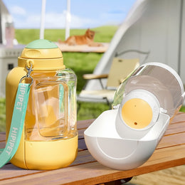 2-in-1 Portable Pet Water &Food Bottle