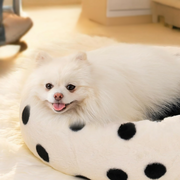 Calming & Washable for Cats & Small Dogs-Black and White Polka dot