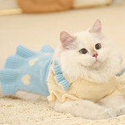 Warm Cute Pet Dress - Soft Winter Outfit for Cat & Small Dog