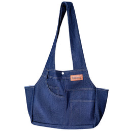 Casual Denim Pet Crossbody Bag
