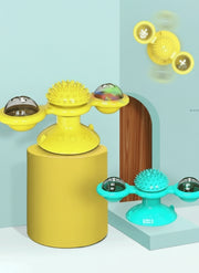 Cat Entertainment Set - Rotating Disk, Feather Teasers & More