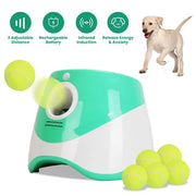 Automatic Dog Ball Launcher (6 Balls Included) - 3 Adjustable Distances