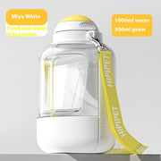 2-in-1 Portable Pet Water &Food Bottle