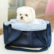 Casual Denim Pet Crossbody Bag