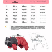 Graphene Windproof Dog Cotton Jacket
