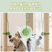 Tall Cat Scratching Post with Dangling Ball