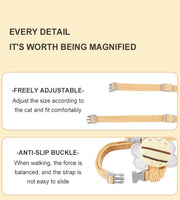 Small Bee Colored Wing Harness & Leash Set