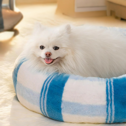 Calming & Washable for Cats & Small Dogs-Blue Stripes