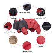 Graphene Windproof Dog Cotton Jacket