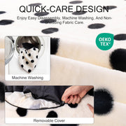 Calming & Washable for Cats & Small Dogs-Black and White Polka dot