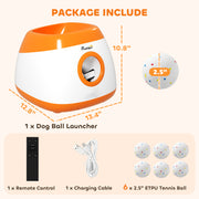 Automatic Dog Ball Launcher - Orange (For Medium/Large Dogs)
