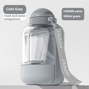 2-in-1 Portable Pet Water &Food Bottle