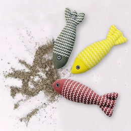 Pet Mint Fish Toy (Random 3 Colors) - For All Cats