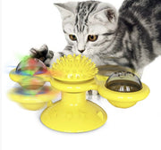 Cat Entertainment Set - Rotating Disk, Feather Teasers & More