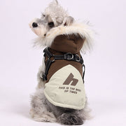 Winter Hooded Dog Down Cotton Jacket