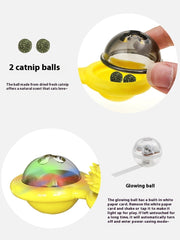 Cat Entertainment Set - Rotating Disk, Feather Teasers & More