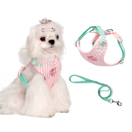 Pet Vest-Style Harness Small Dog Leash Anti-Escape Cute Dog Rope Medium and Small Dogs Walking Chain
