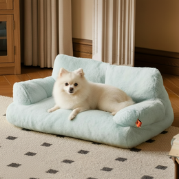 Washable Non-Slip Bed for Cats & Small Dogs-blue
