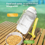 2-in-1 Portable Pet Water &Food Bottle