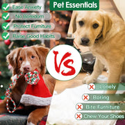 Christmas Dog Rope Chew Toys Set