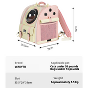 Wakytu*British Pet Space Capsule Backpack
