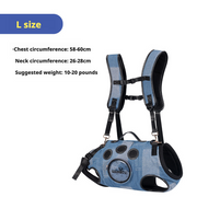 Wakytu* Leather-Denim Pet Backpack Carrier